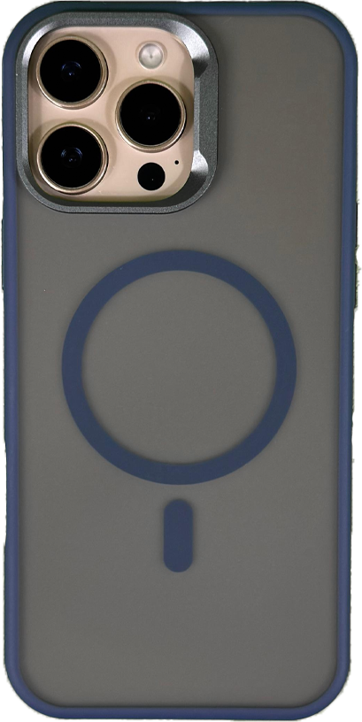 كڤر حماية بتصميم دائري من ليزل متوافق مع MagSafe لهاتف iPhone 16 Pro | أزرق كڤر حماية بتصميم دائري من ليزل متوافق مع MagSafe لهاتف iPhone 16 Pro | أزرق